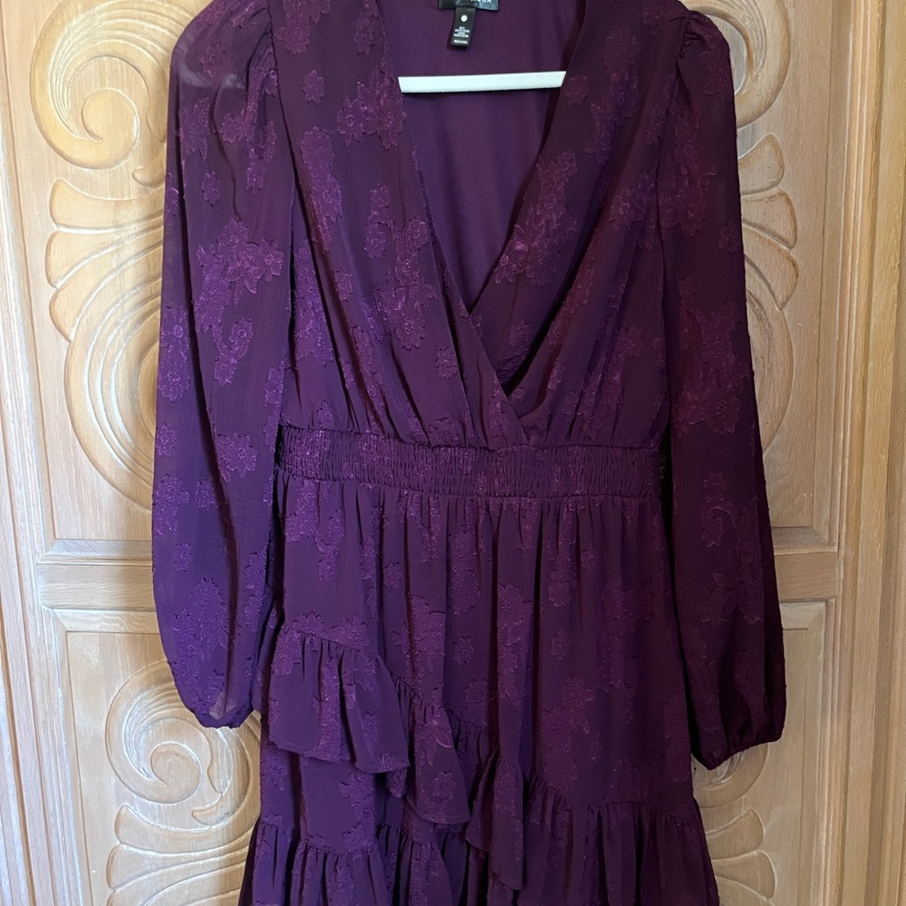 AQUA BRAND from Bloomingdale’s wine color Women's Dress